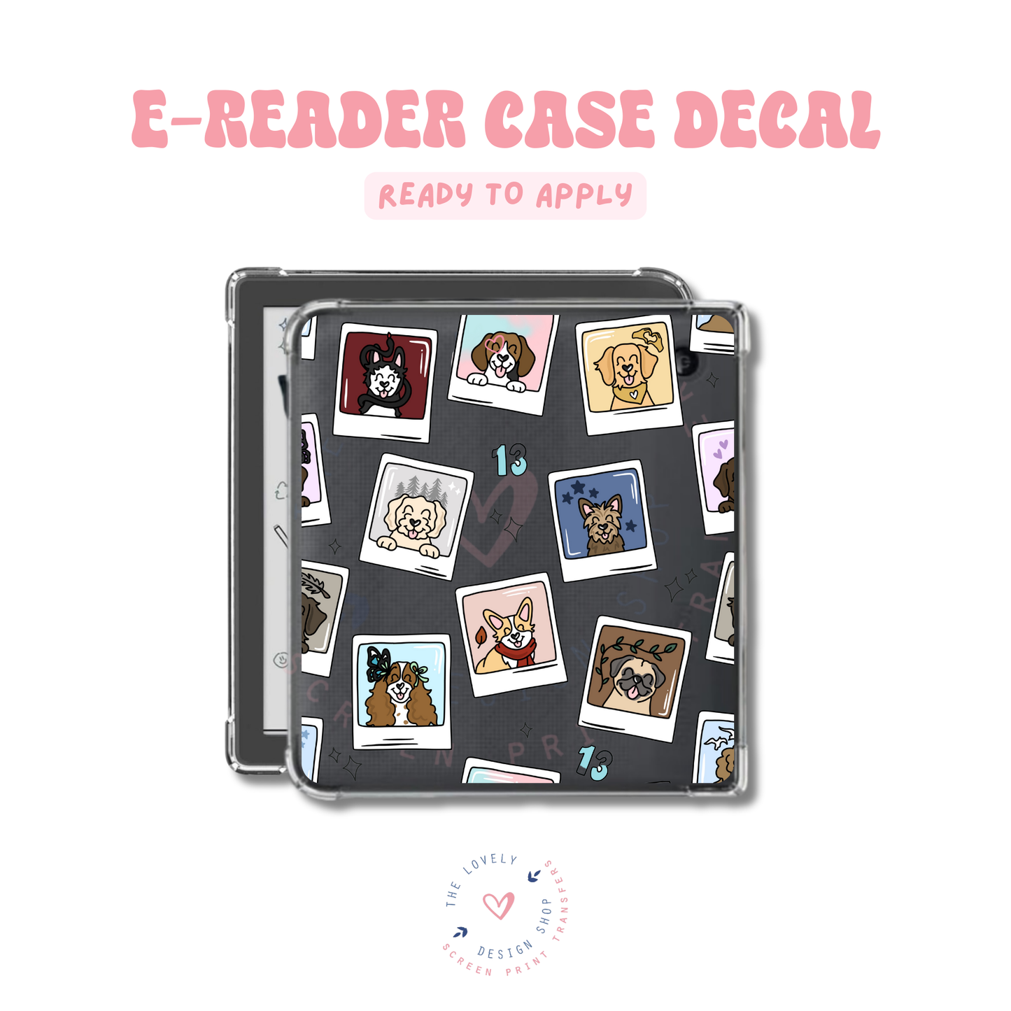 Eras Pups Polaroids - UV DTF E-Reader Decal - Feb 4