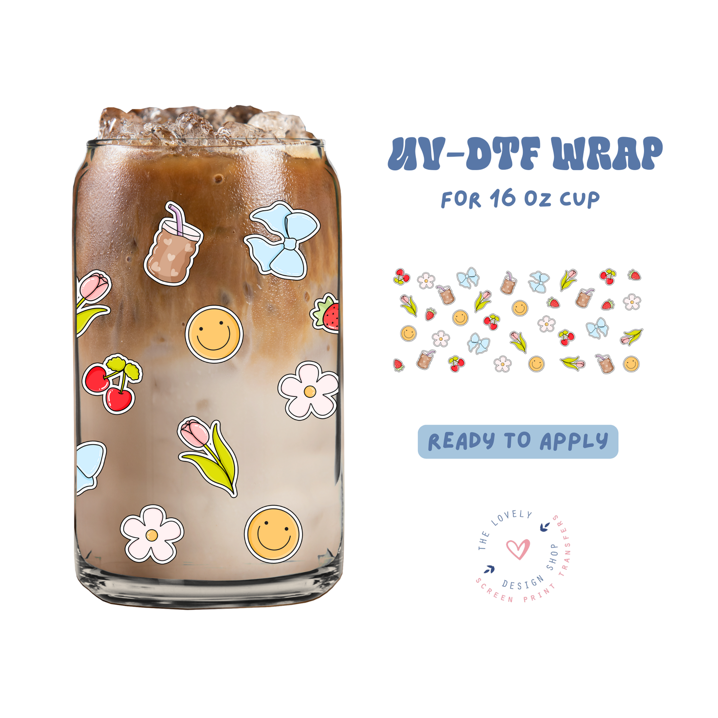 Stickers - UV DTF 16 oz Libbey Cup Wrap - Apr 23