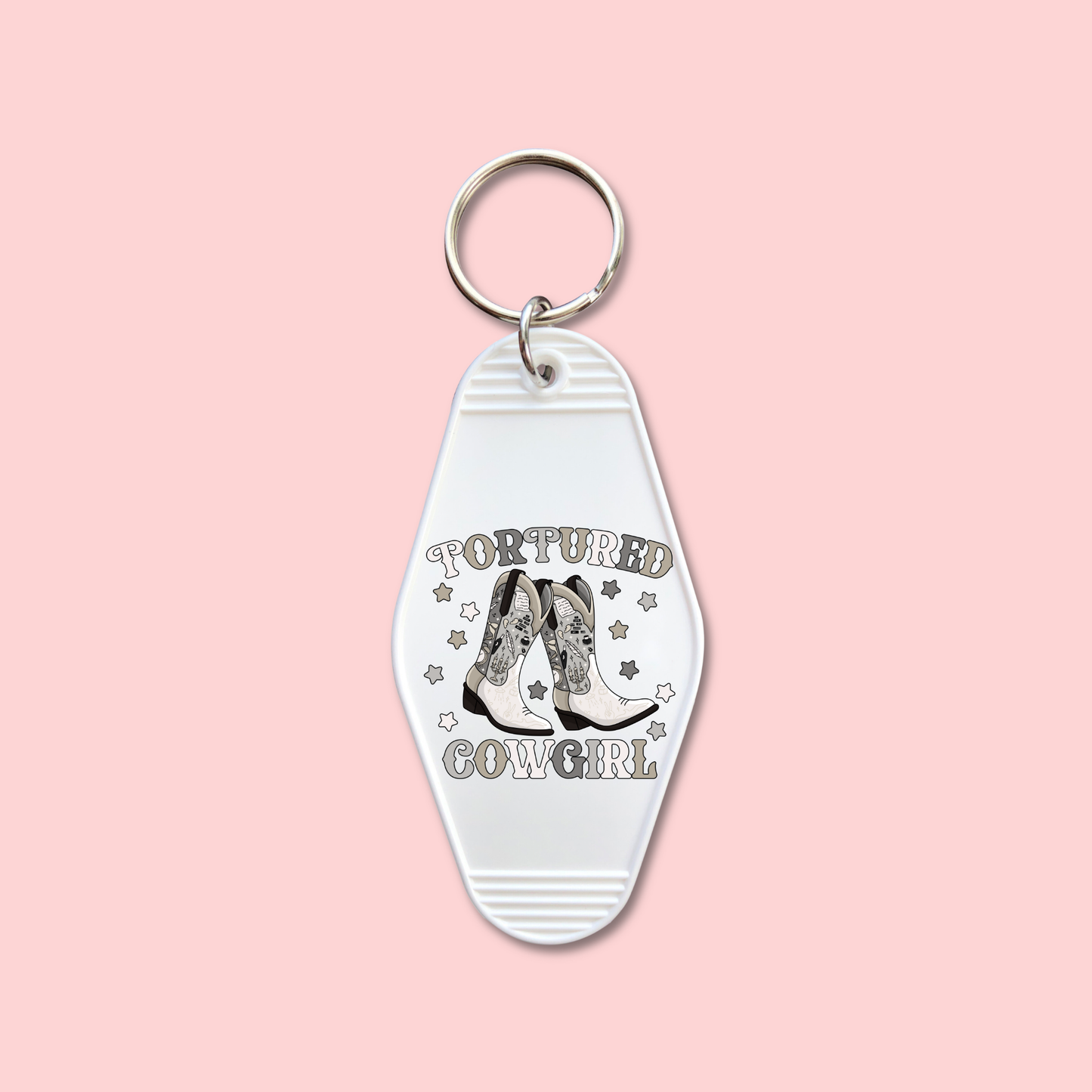 Tortured Cowgirl Boots (Set of 5) - Keychain UV DTF Decal - July 15