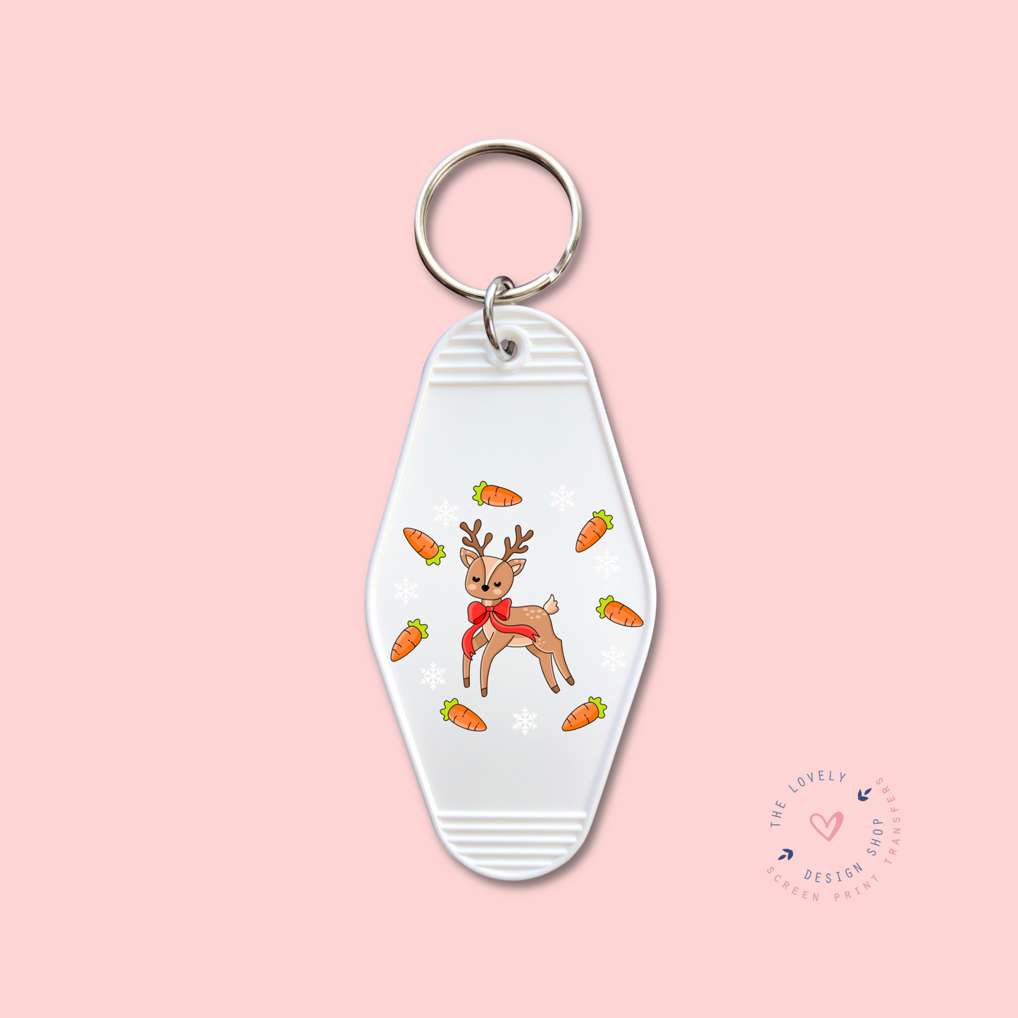 Reindeer And Carrots - Keychain UV DTF Decal - Nov 12