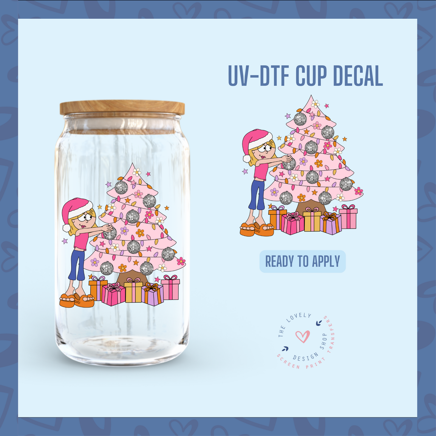 Liz Christmas - UV DTF Cup Decal - Sep 9