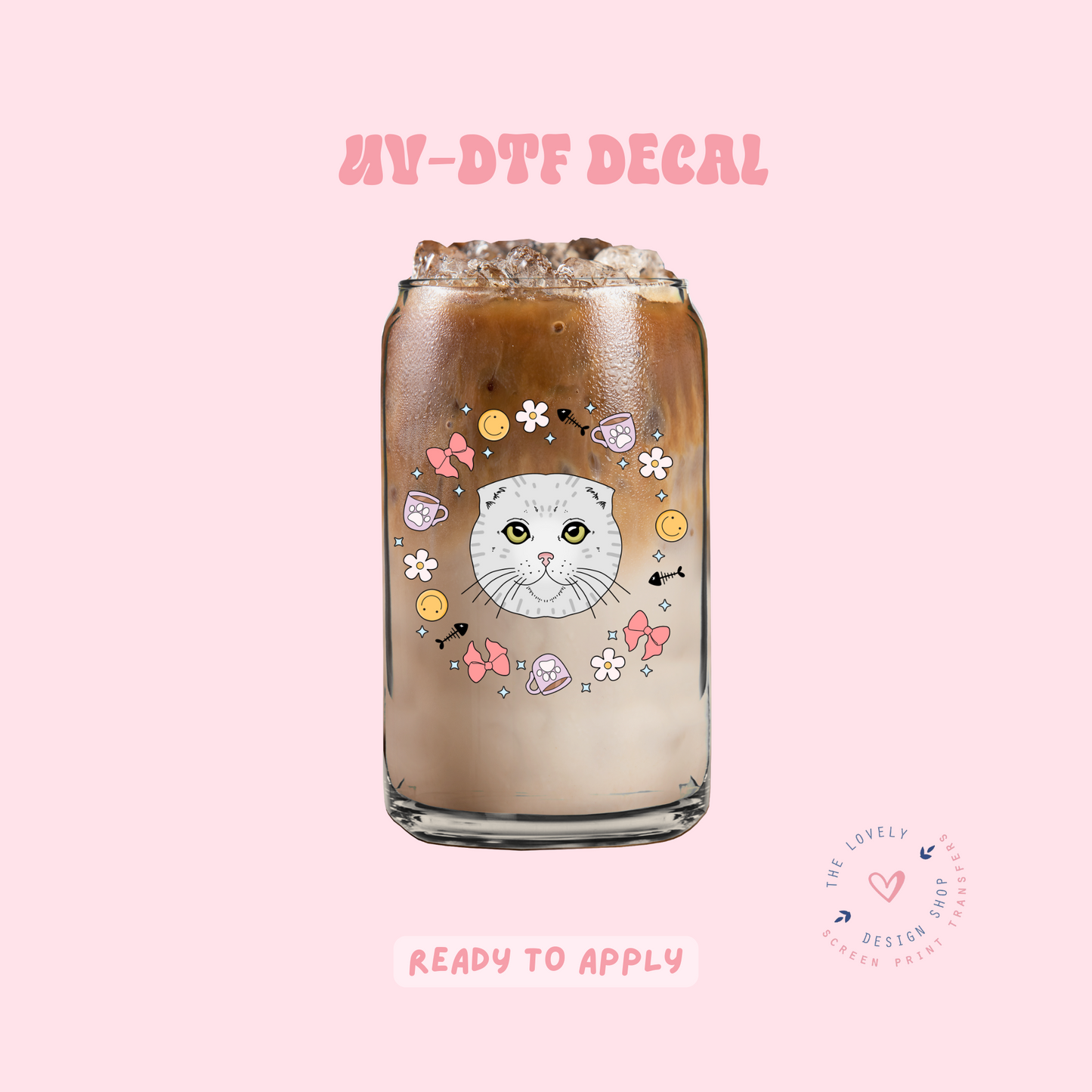 Floof Cat - UV DTF Cup Decal - Feb 24