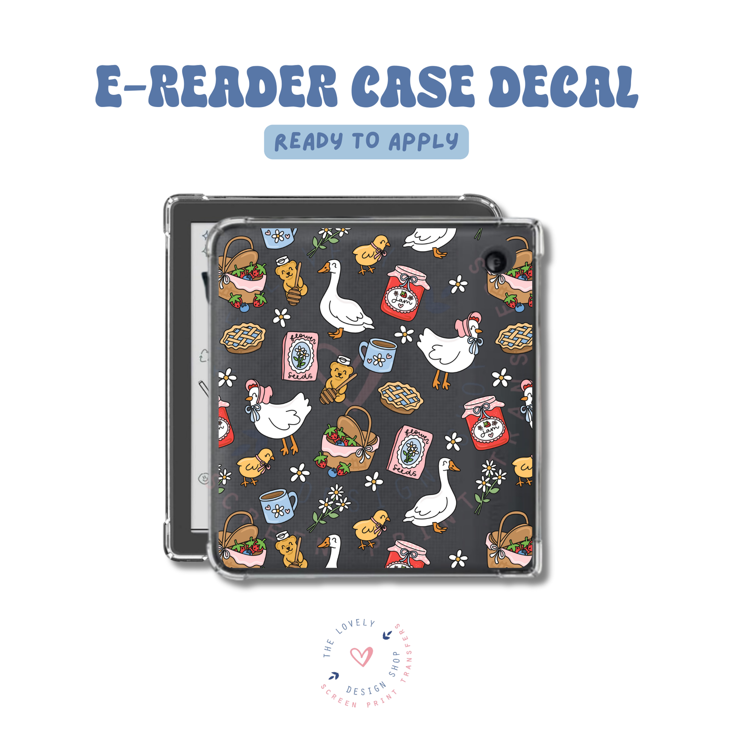 Spring Vibes - UV DTF E-Reader Decal - Jan 27