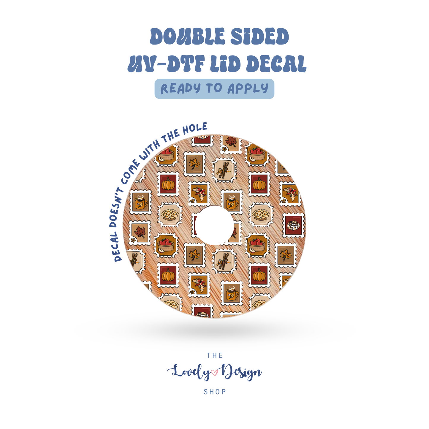 Fall Stamps - UV DTF Lid Decal - Aug 8
