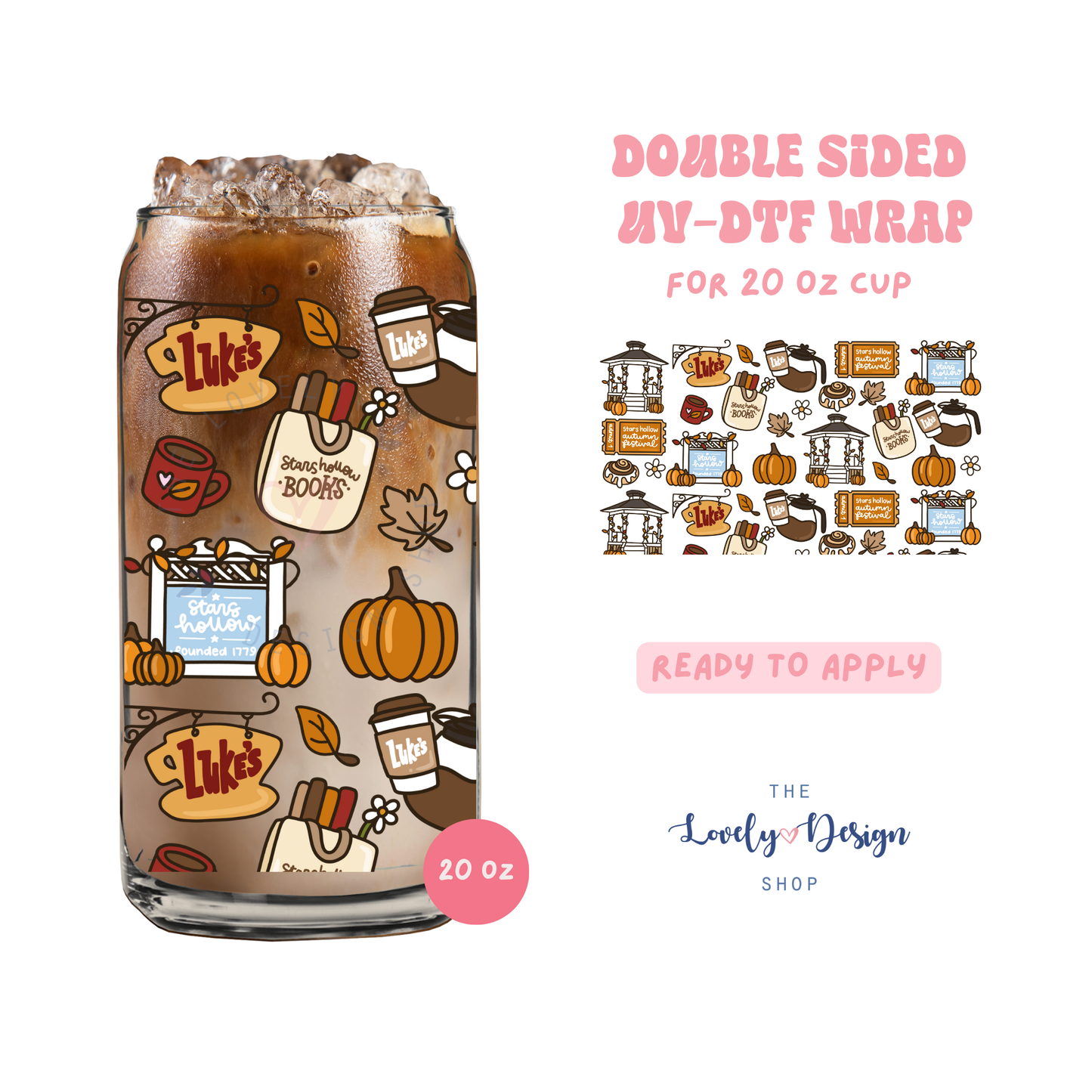 GG Show Autumn Festival - UV DTF 20 oz Libbey Cup Wrap - Aug 8