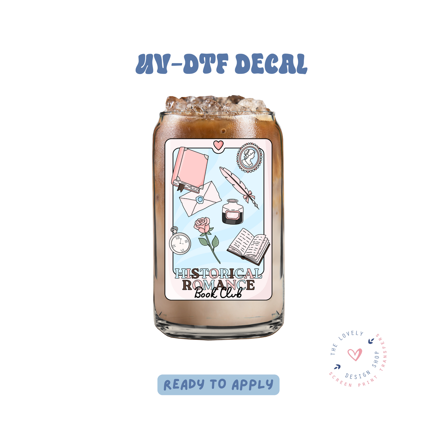 Historical Romance Book Club Tarot Card - UV DTF Cup Decal - Jan 27