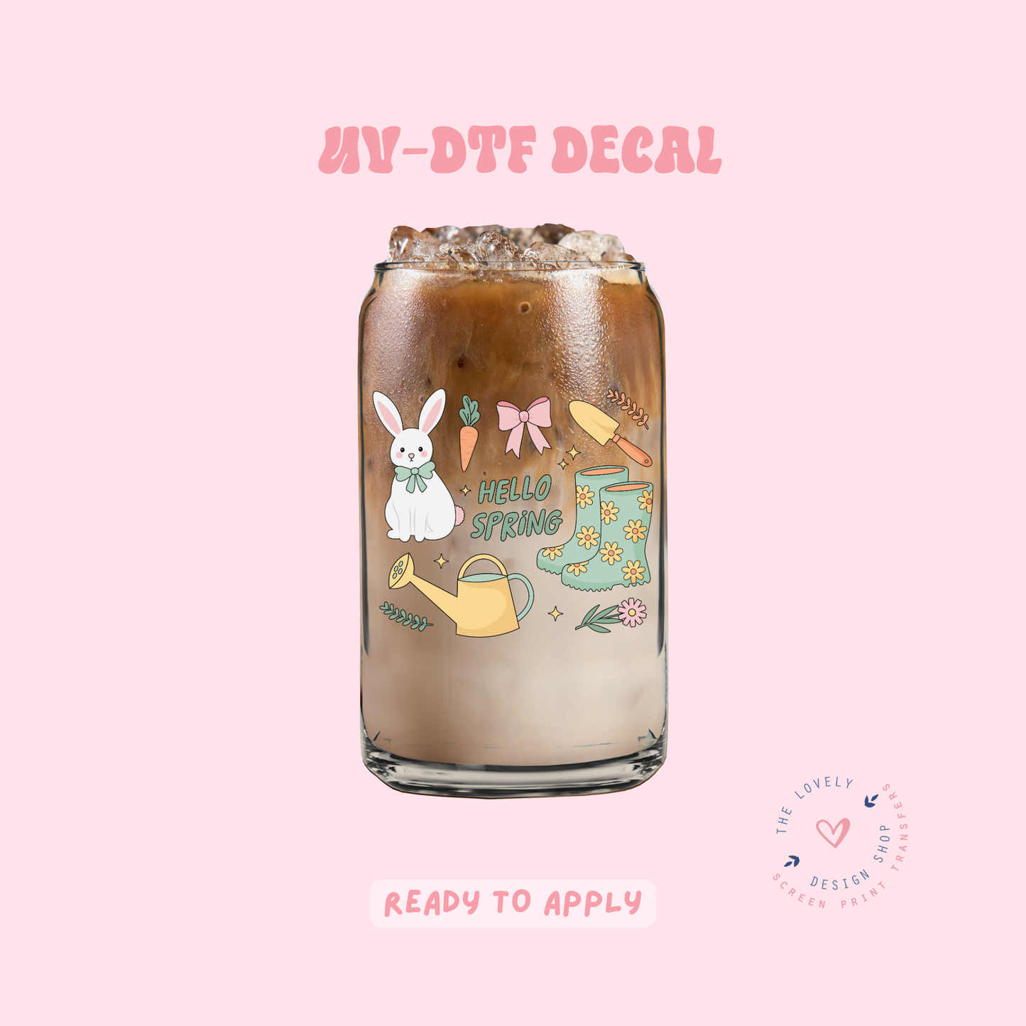 Hello Spring - UV DTF Cup Decal - Feb 4