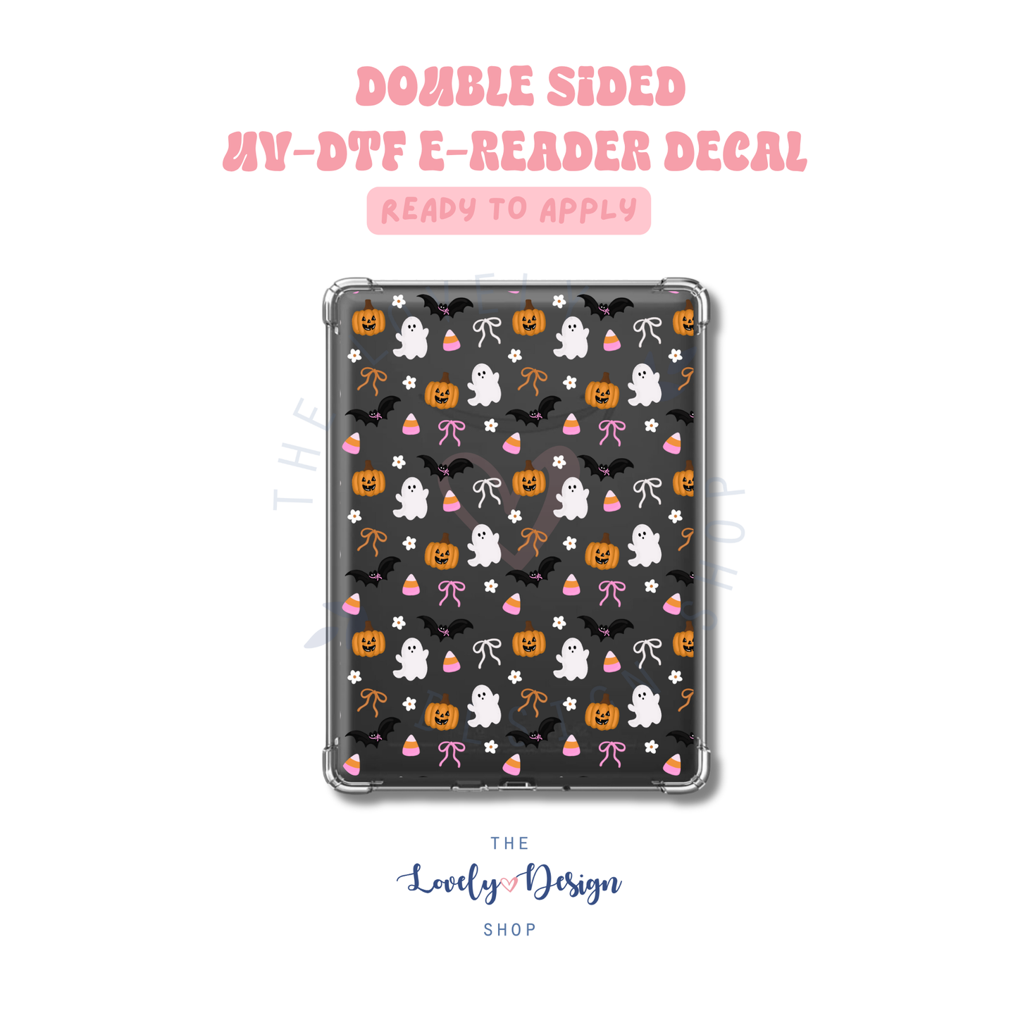 Tiny Coquette Halloween - UV DTF E-Reader Decal - Aug 8