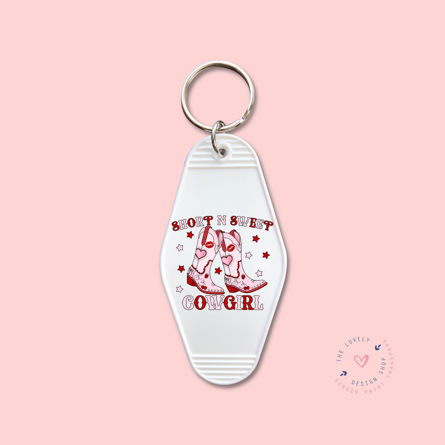 Short And Sweet - Pink - Keychain UV DTF Decal - Nov 12