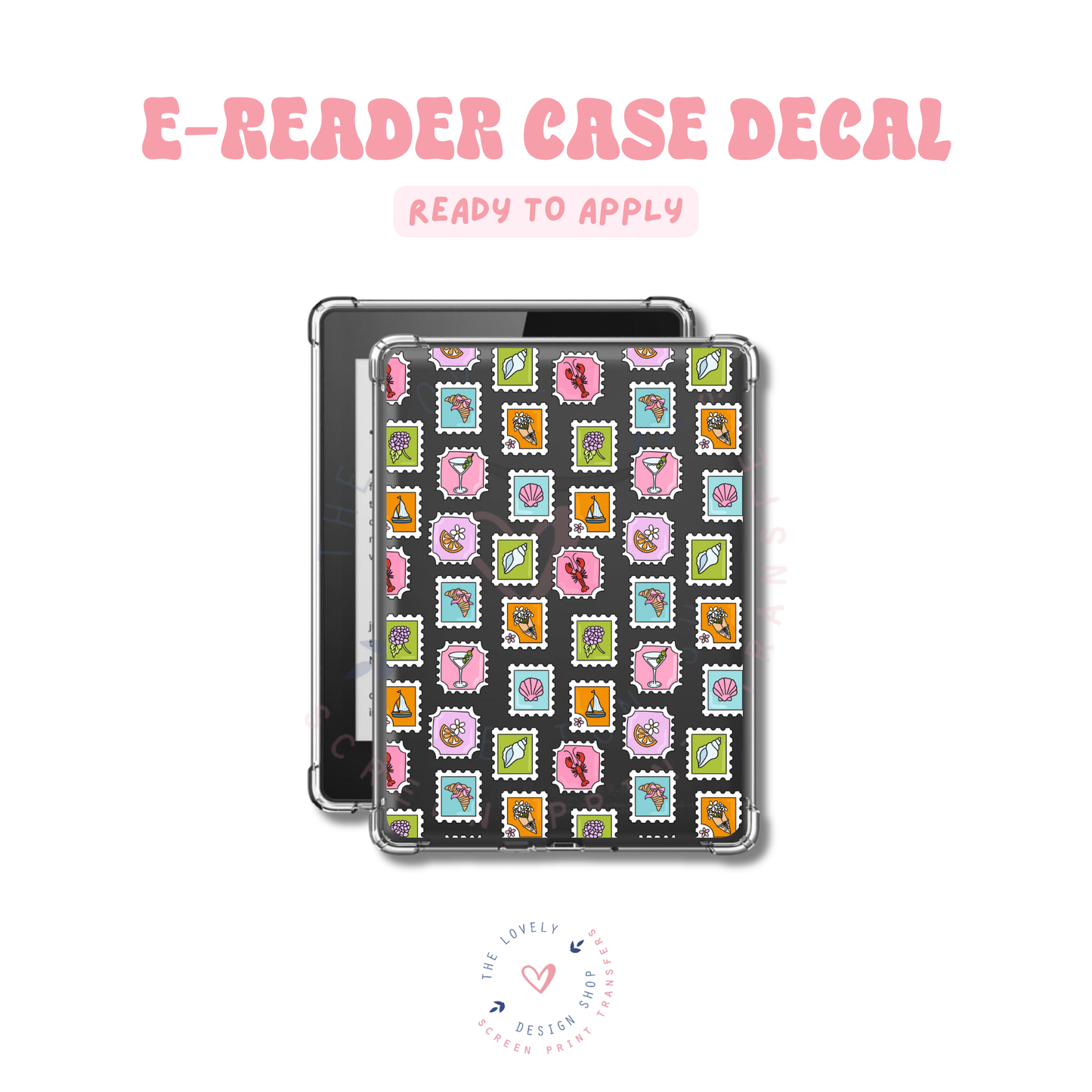 Summer Stamps - UV DTF E-Reader Decal - Apr 23