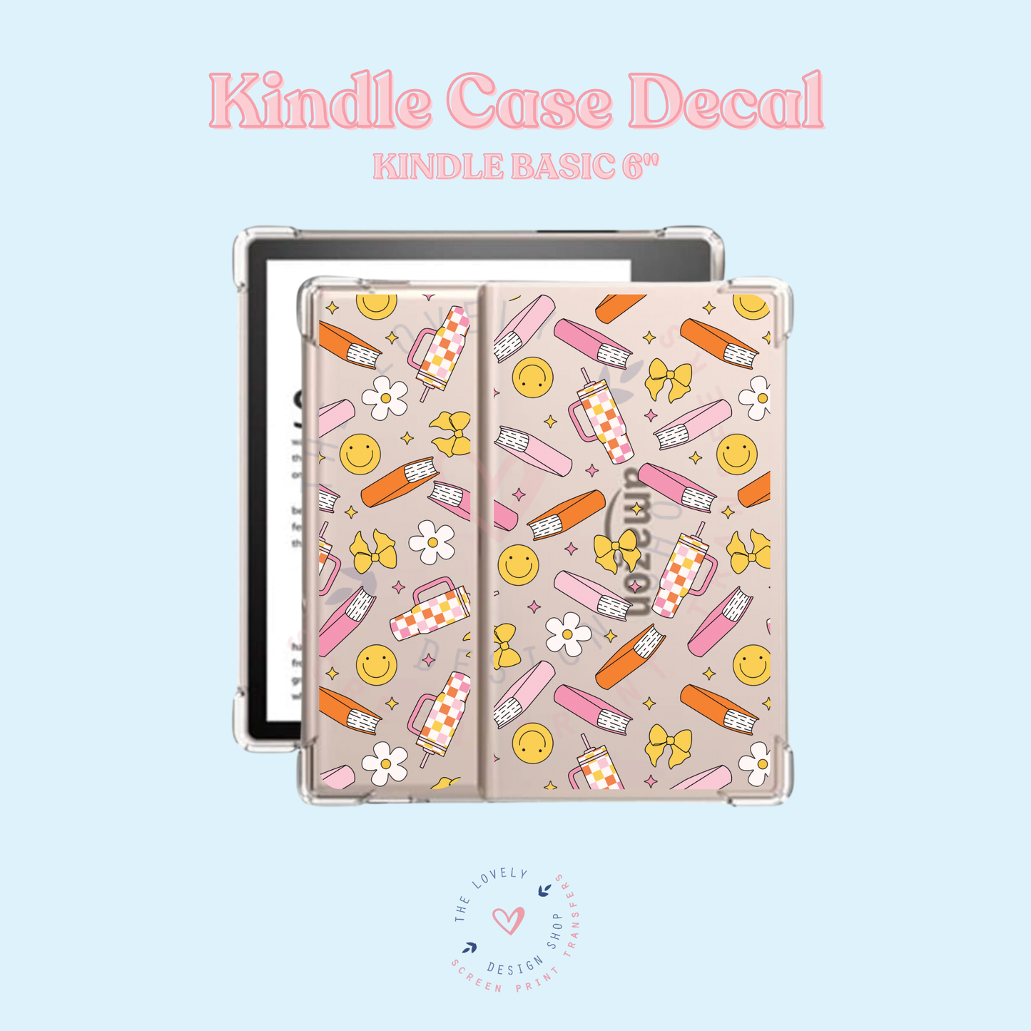 Bookish Girlie - UV DTF Kindle Decal