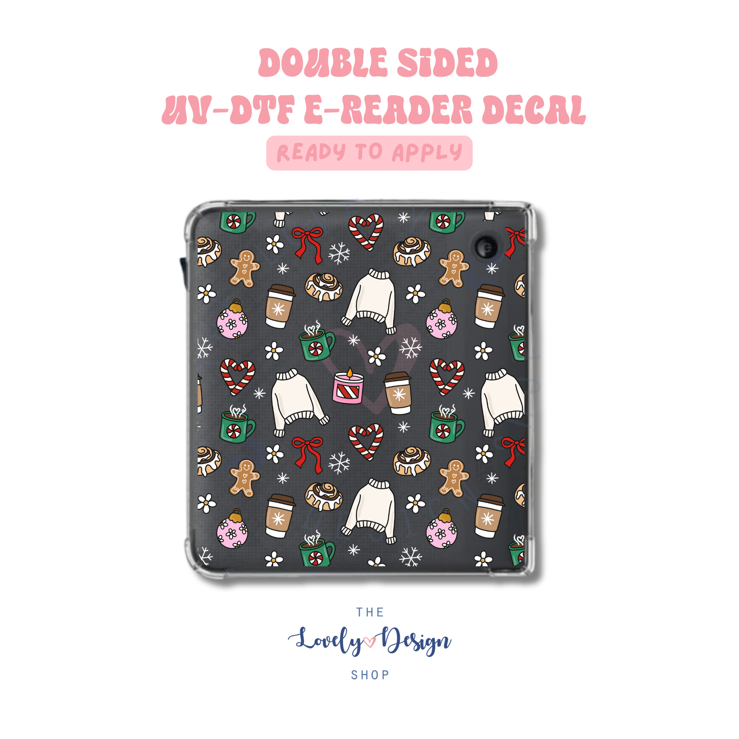 Xmas Girlie - UV DTF E-Reader Decal - Sep 15