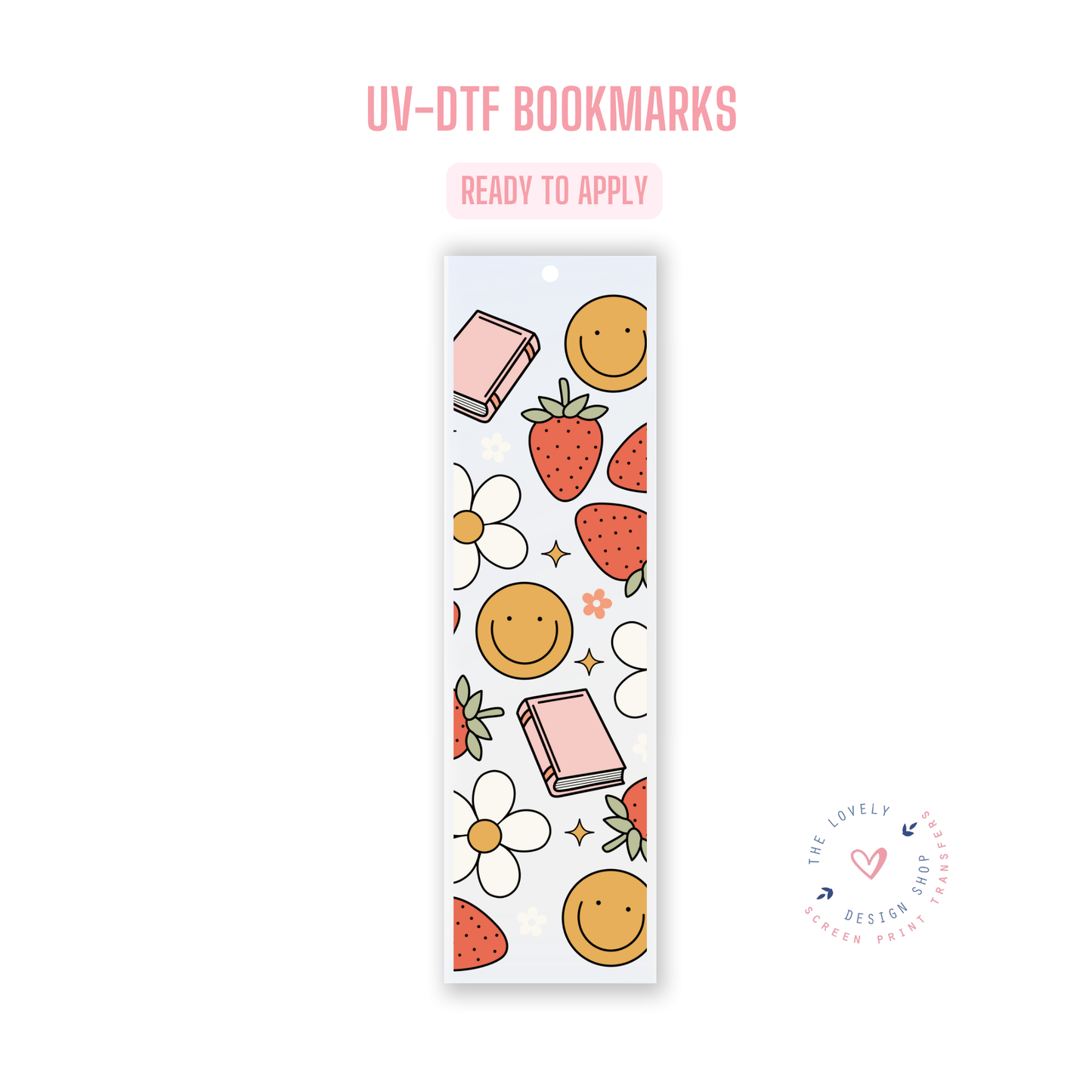 Summer Bookish - UV DTF Bookmark Decal (Ready to Ship) May 28