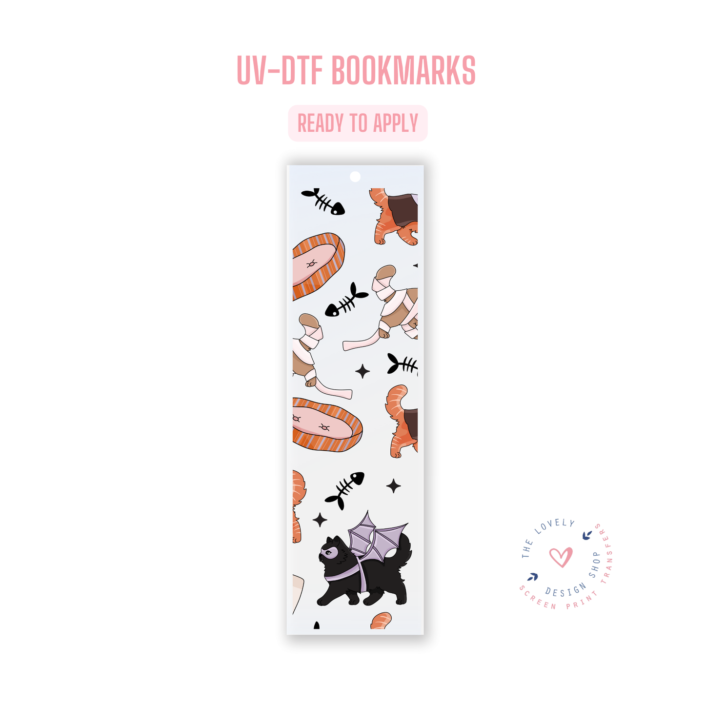 Halloween Cats - UV DTF Bookmark Decal - Aug 19
