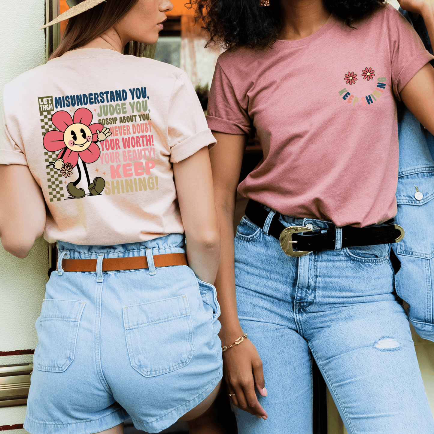 Let Them, Keep Shining - FULL COLOR DTF TRANSFER (Ready to Ship)