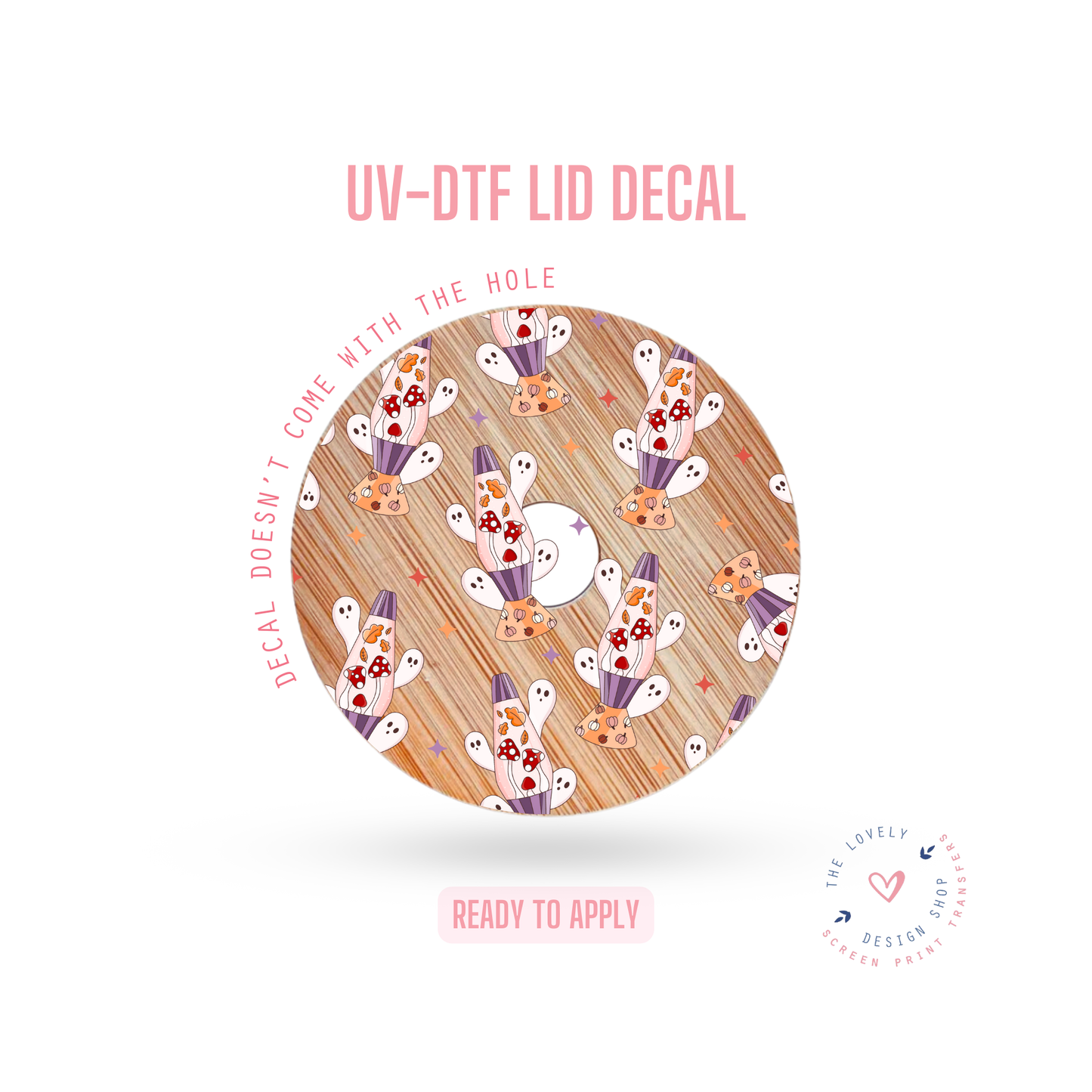 Ghost Lava Lamp - UV DTF Lid Decal - Aug 12