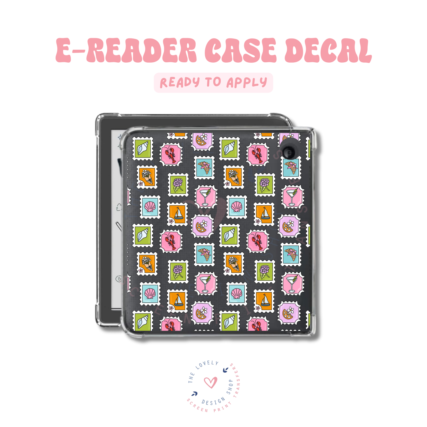 Summer Stamps - UV DTF E-Reader Decal - Apr 23