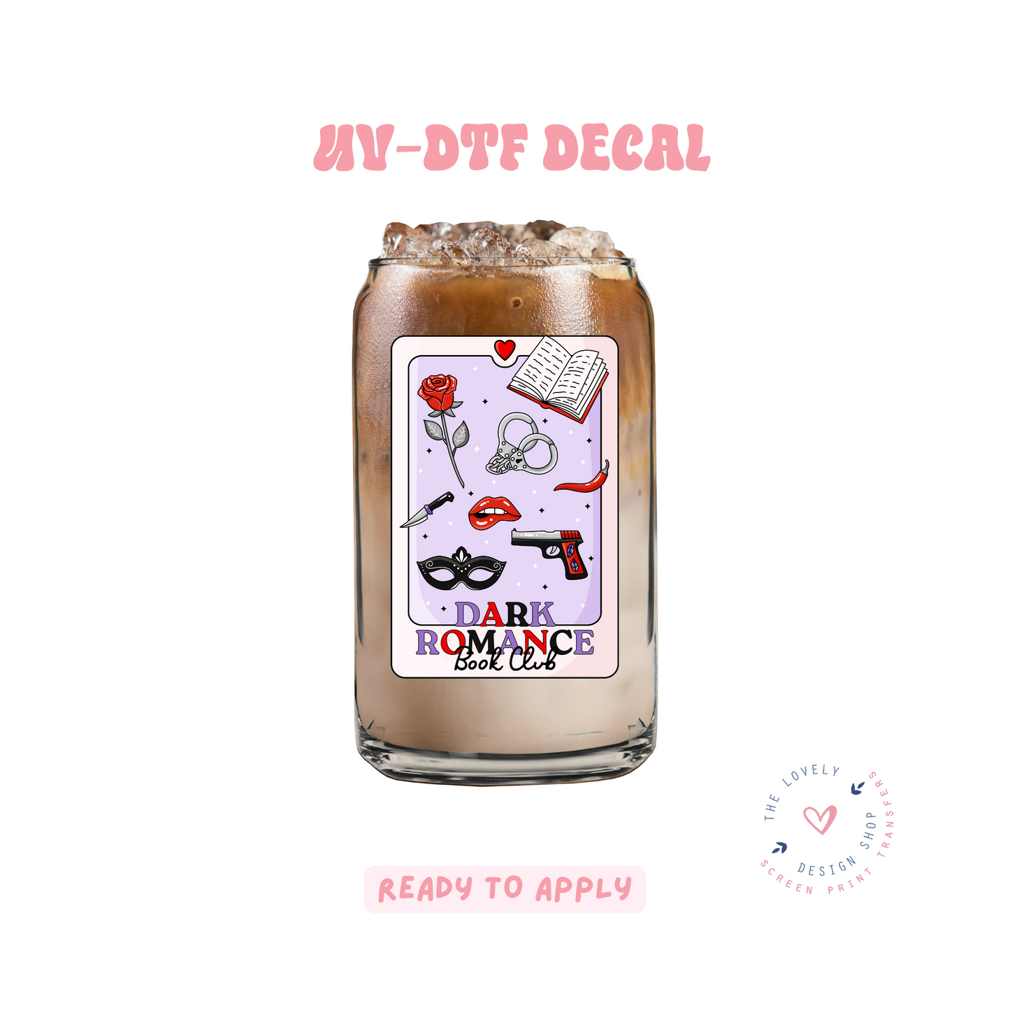 Dark Romance Book Club Tarot Card - UV DTF Cup Decal - Feb 24
