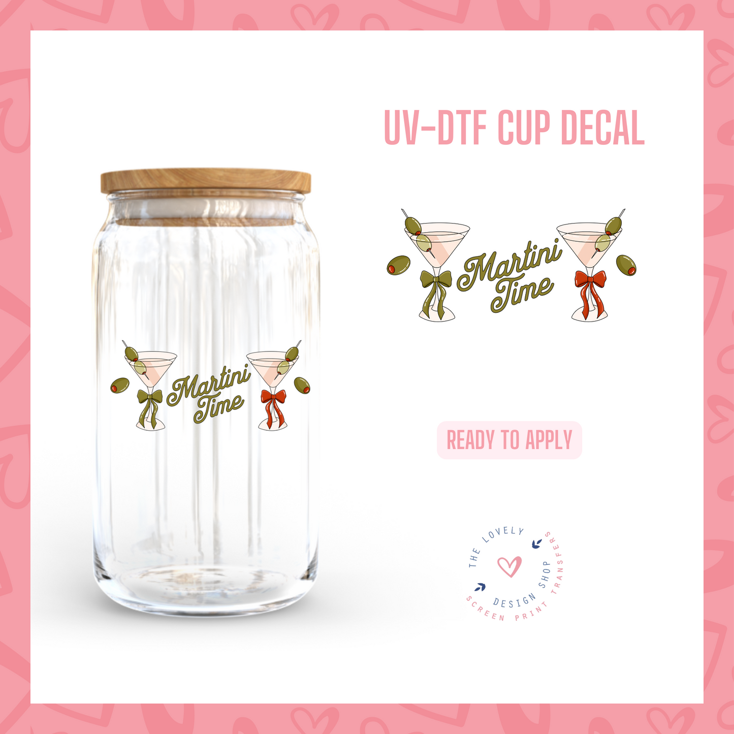 Dirty Martini - UV DTF Cup Decal - Jan 14