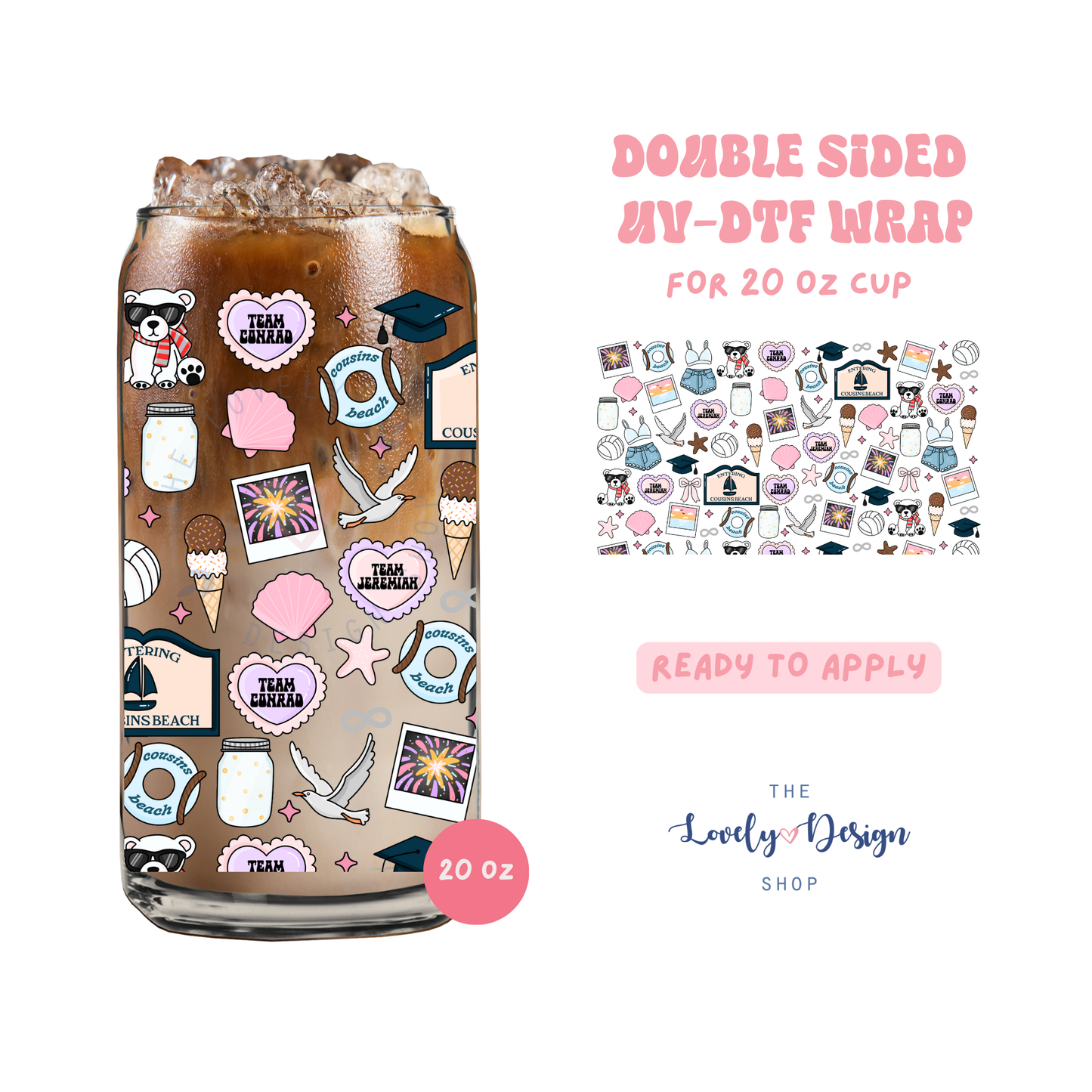 TSITP - UV DTF 20 oz Libbey Cup Wrap - Aug 8