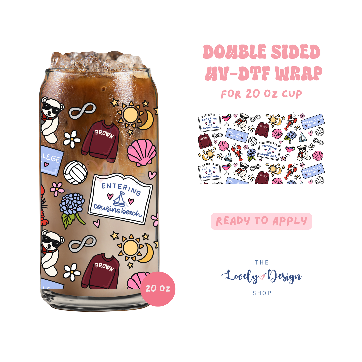 TSITP 2 - UV DTF 20 oz Libbey Cup Wrap - Aug 8