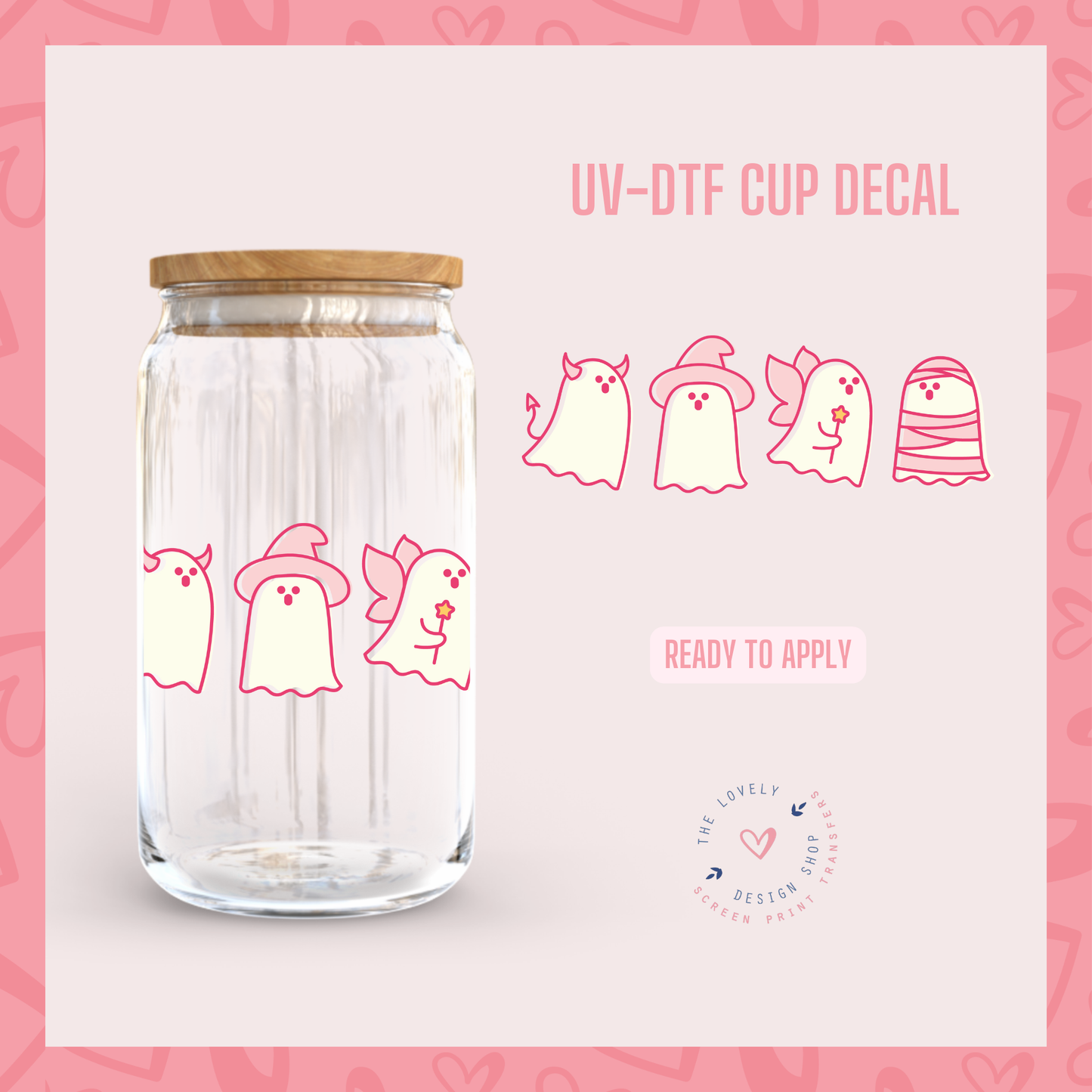 Ghost Costumes - UV DTF Cup Decal - Jul 15