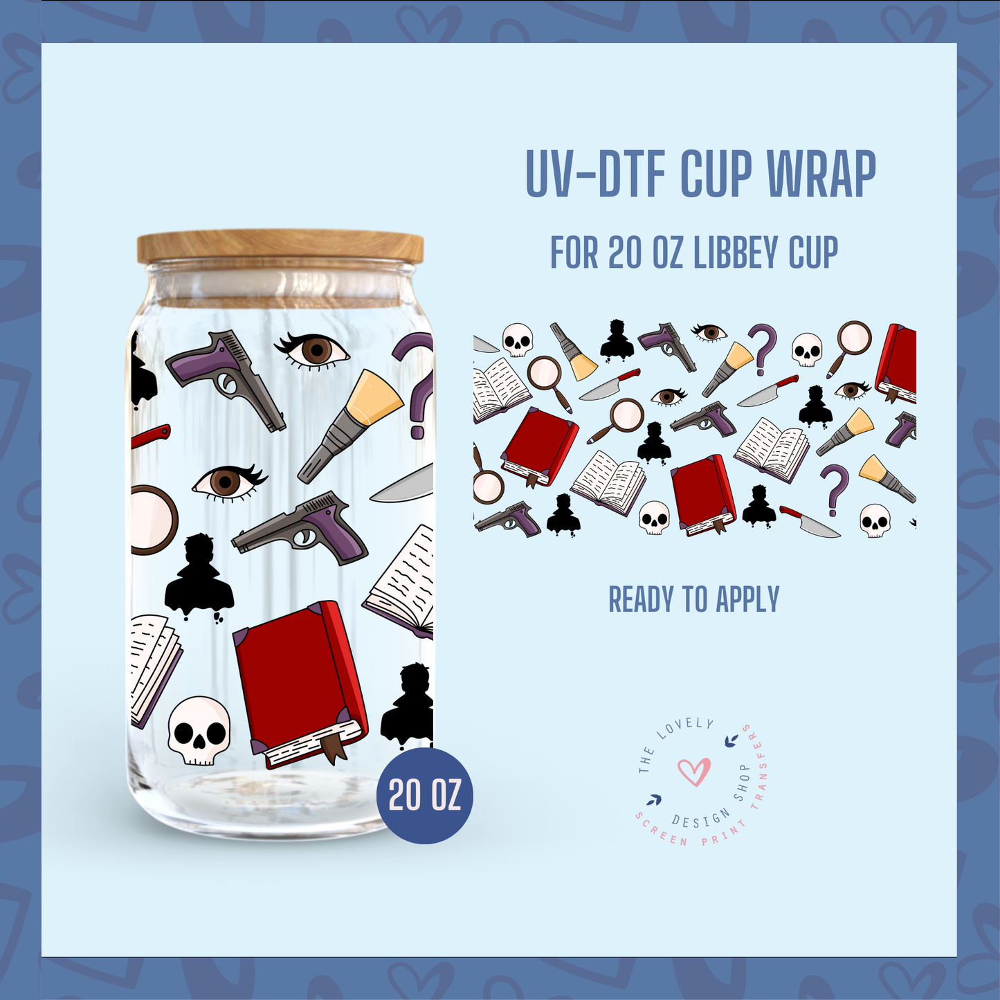 Mystery - UV DTF 20 oz Libbey Cup Wrap - Jan 20