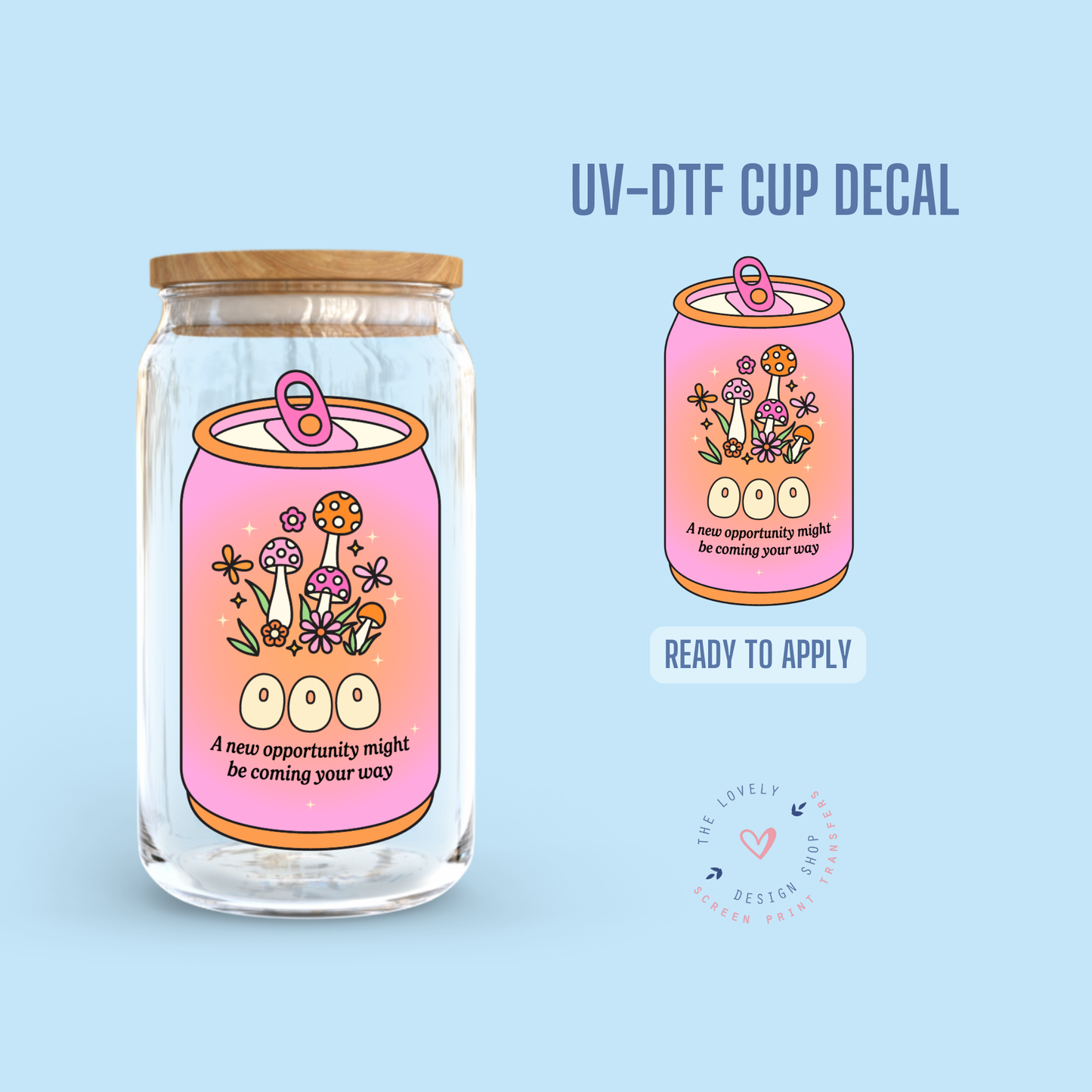 Can Numbers - UV DTF Cup Decal (Ready to Ship) Jun 3
