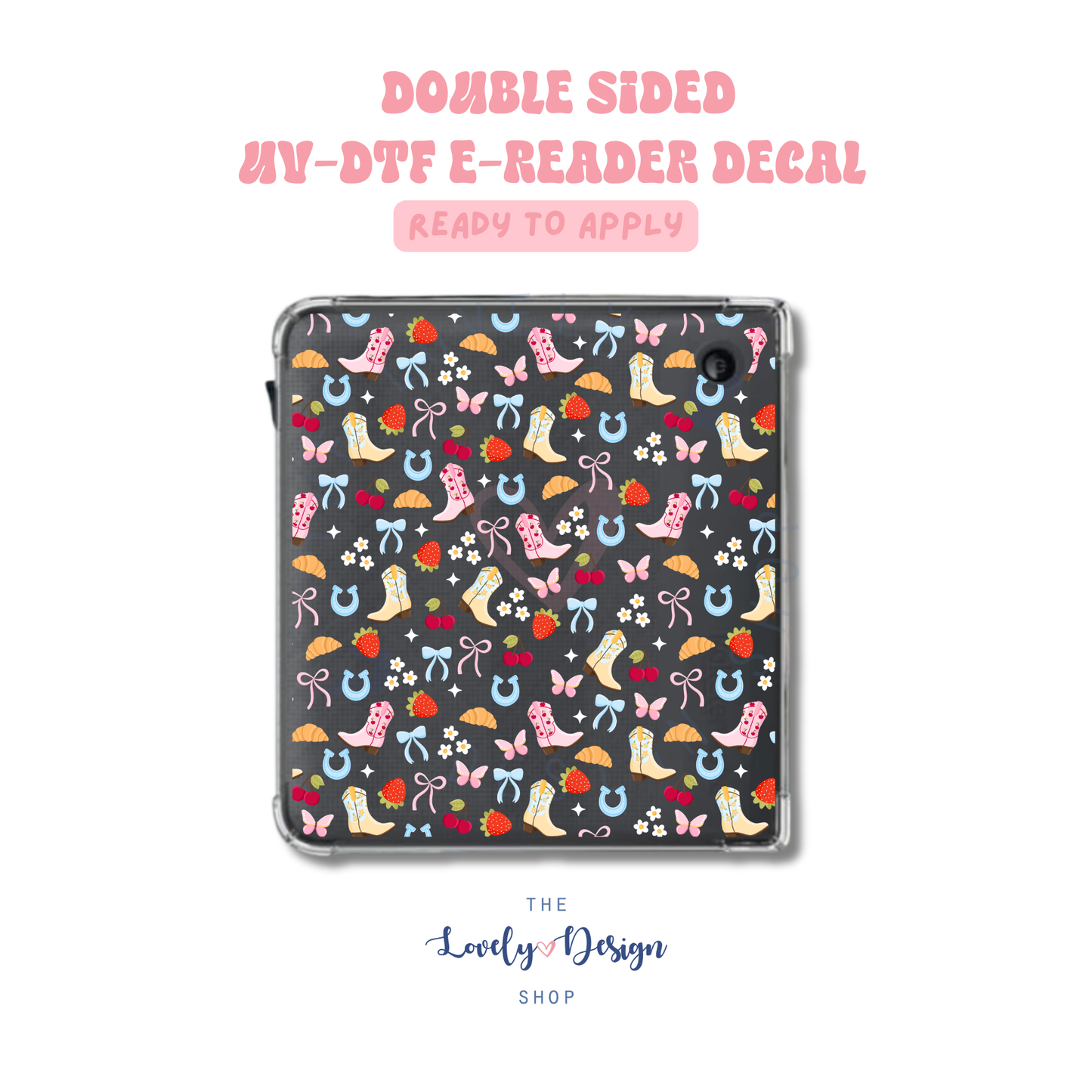 Cowgirl Summer - UV DTF E-Reader Decal - Aug 8