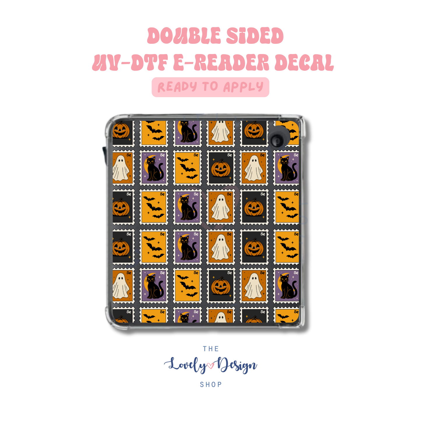 Halloween Stamps - UV DTF E-Reader Decal - Aug 27
