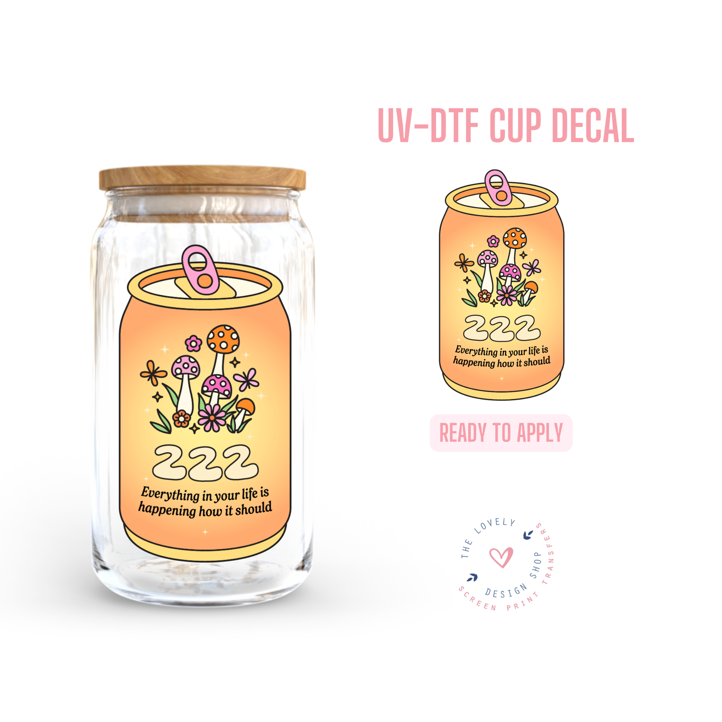 Can Numbers - UV DTF Cup Decal (Ready to Ship) Jun 3