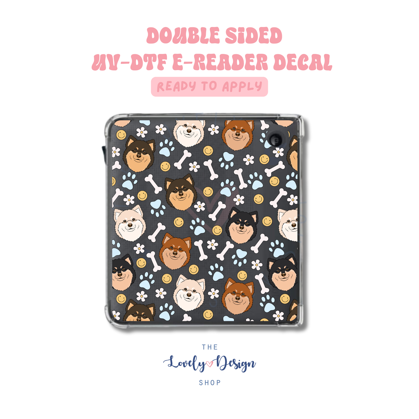 Lap Dog - UV DTF E-Reader Decal - Aug 27