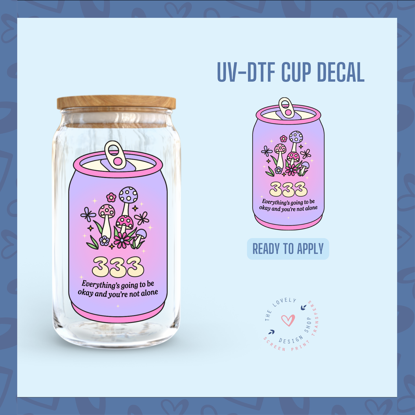 Can Numbers - UV DTF Cup Decal (Ready to Ship) Jun 3