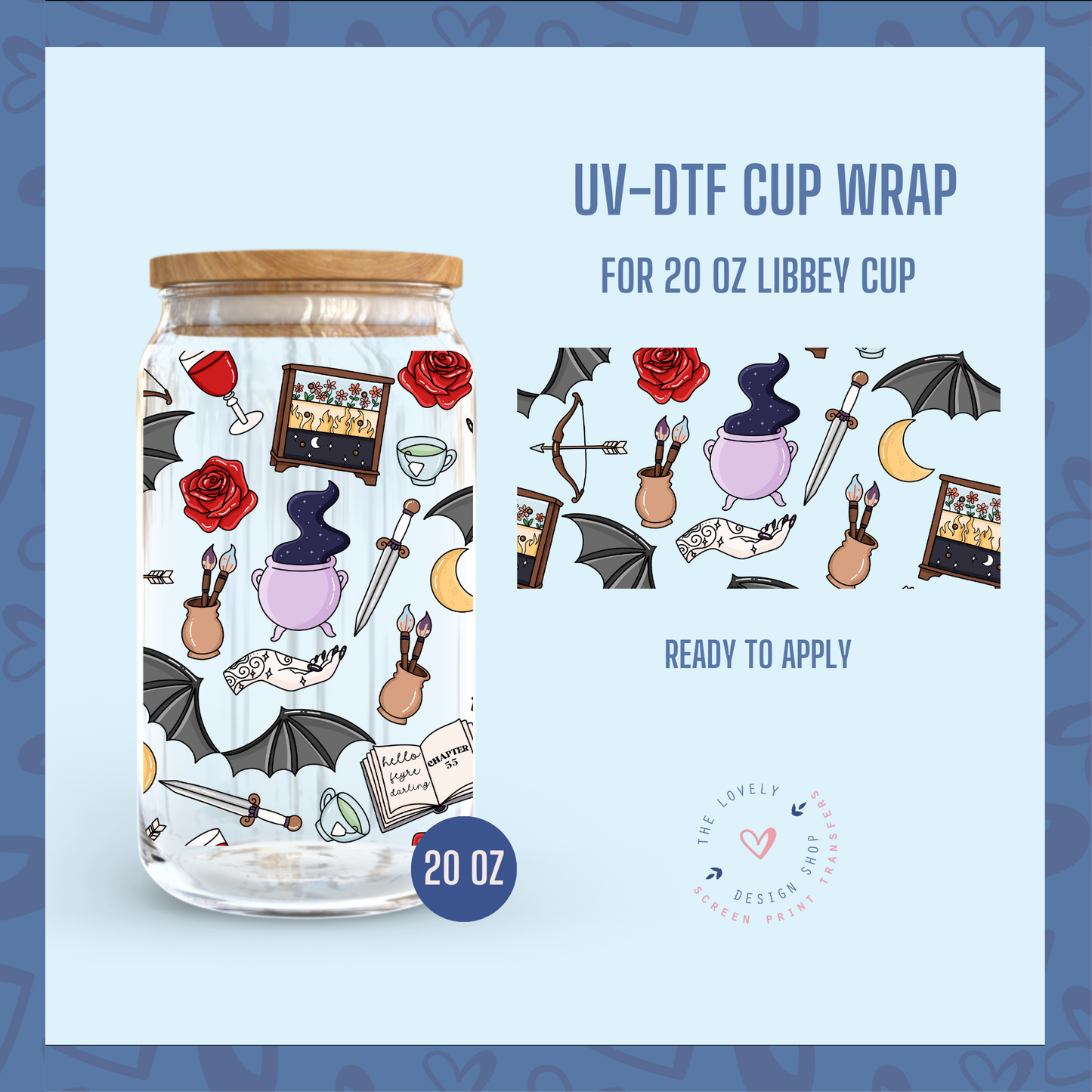 Acotar - UV DTF 20 oz Libbey Cup Wrap - Jan 14