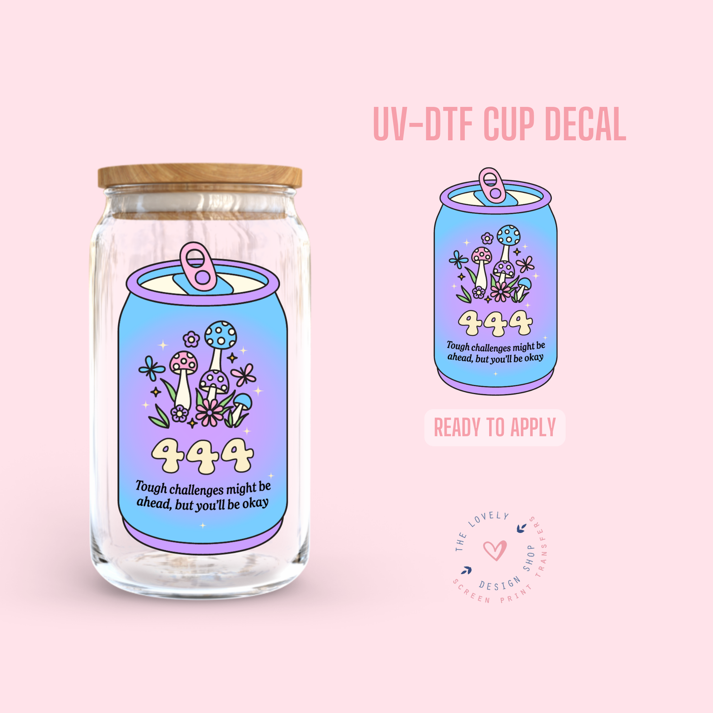 Can Numbers - UV DTF Cup Decal (Ready to Ship) Jun 3