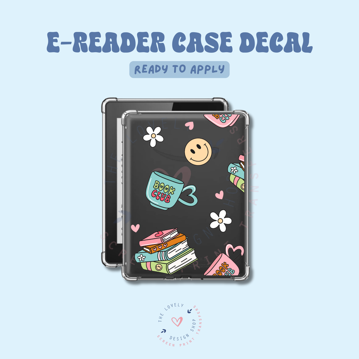 Book Club - UV DTF E-Reader Decal - Feb 4