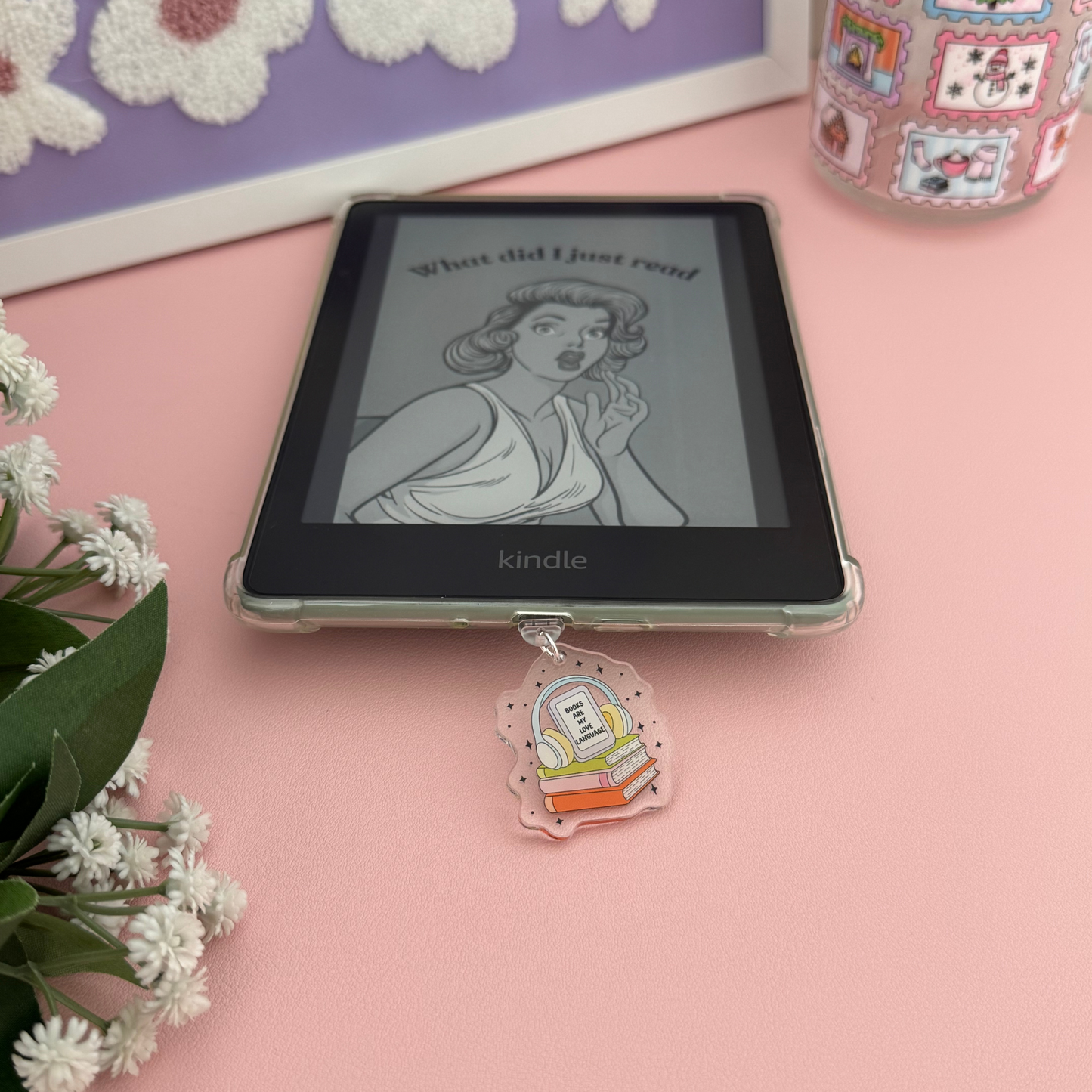 Books Are My Love Language - Kindle Acrylic Charm