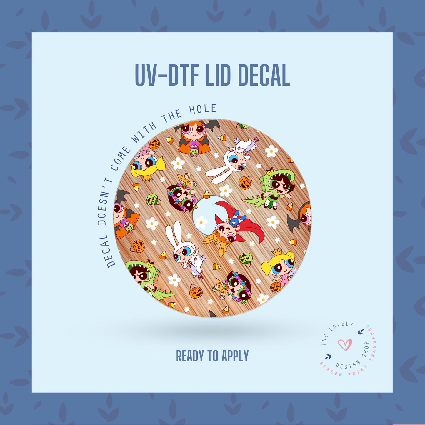 Halloween Costumes Sisters - UV DTF Lid Decal - Aug 19