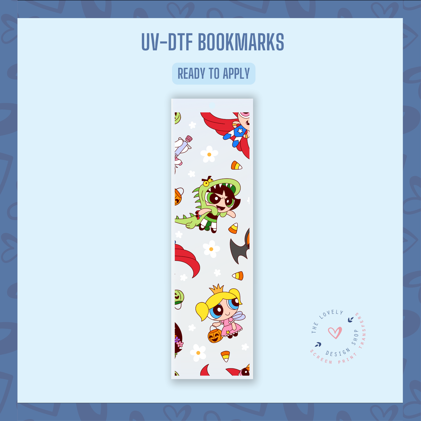 Halloween Costumes Sisters - UV DTF Bookmark Decal - Aug 19