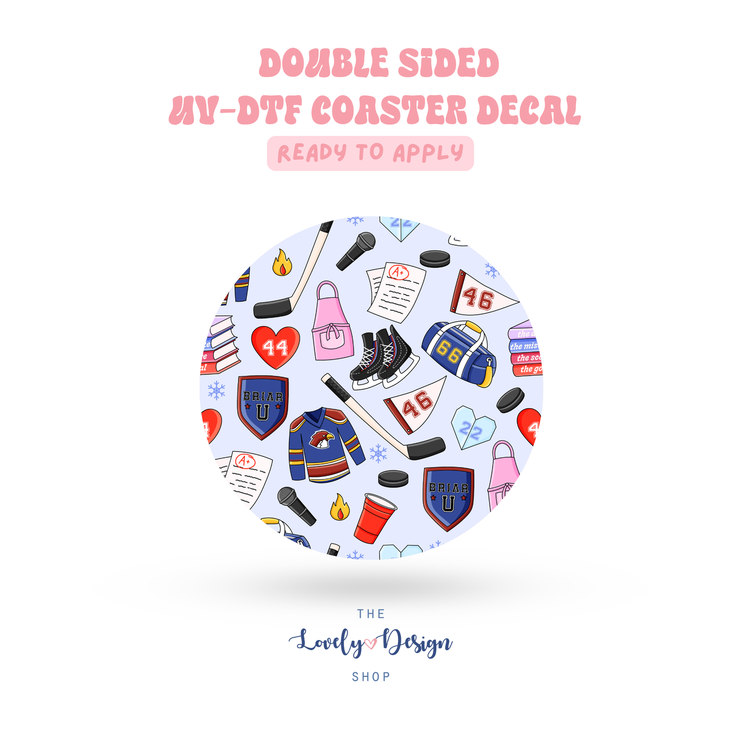 Campus Life - UV DTF Coaster Decal - May 10