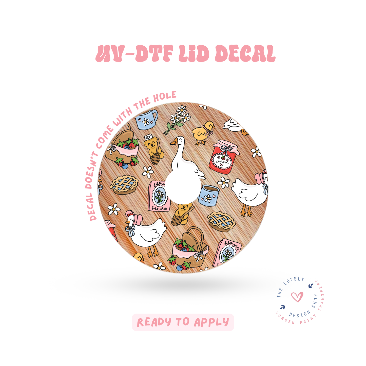 Spring Vibes - UV DTF Lid Decal - Jan 27