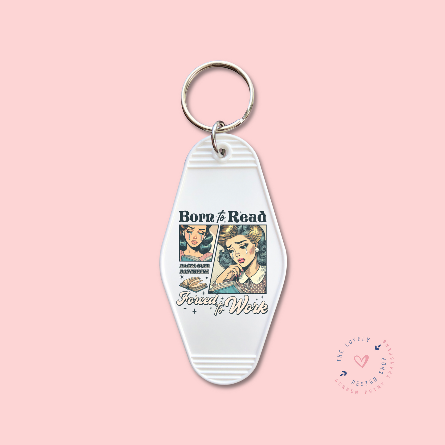 Born To Read -  Keychain UV DTF Decal - Sep 3