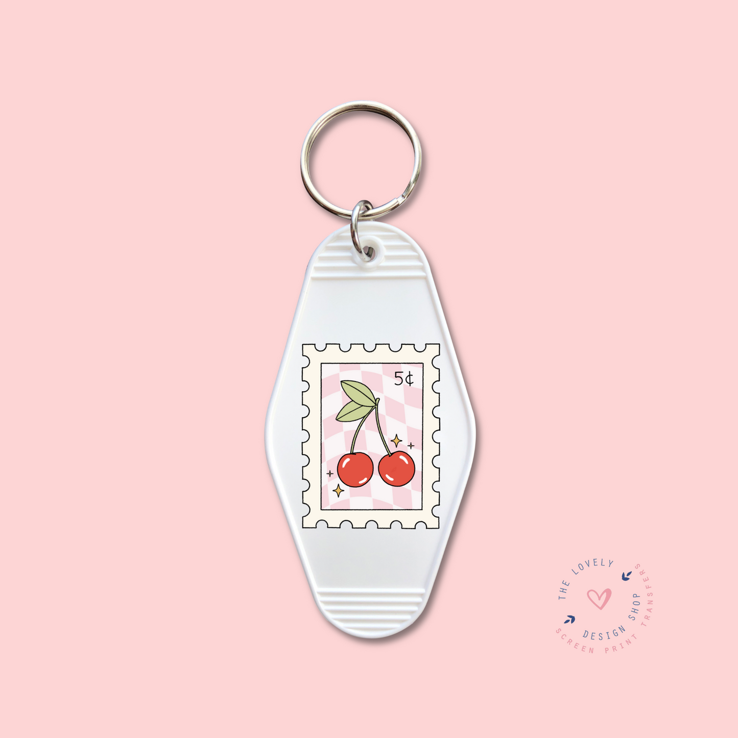 Cherry Stamps - Keychain UV DTF Decal - Dec 31