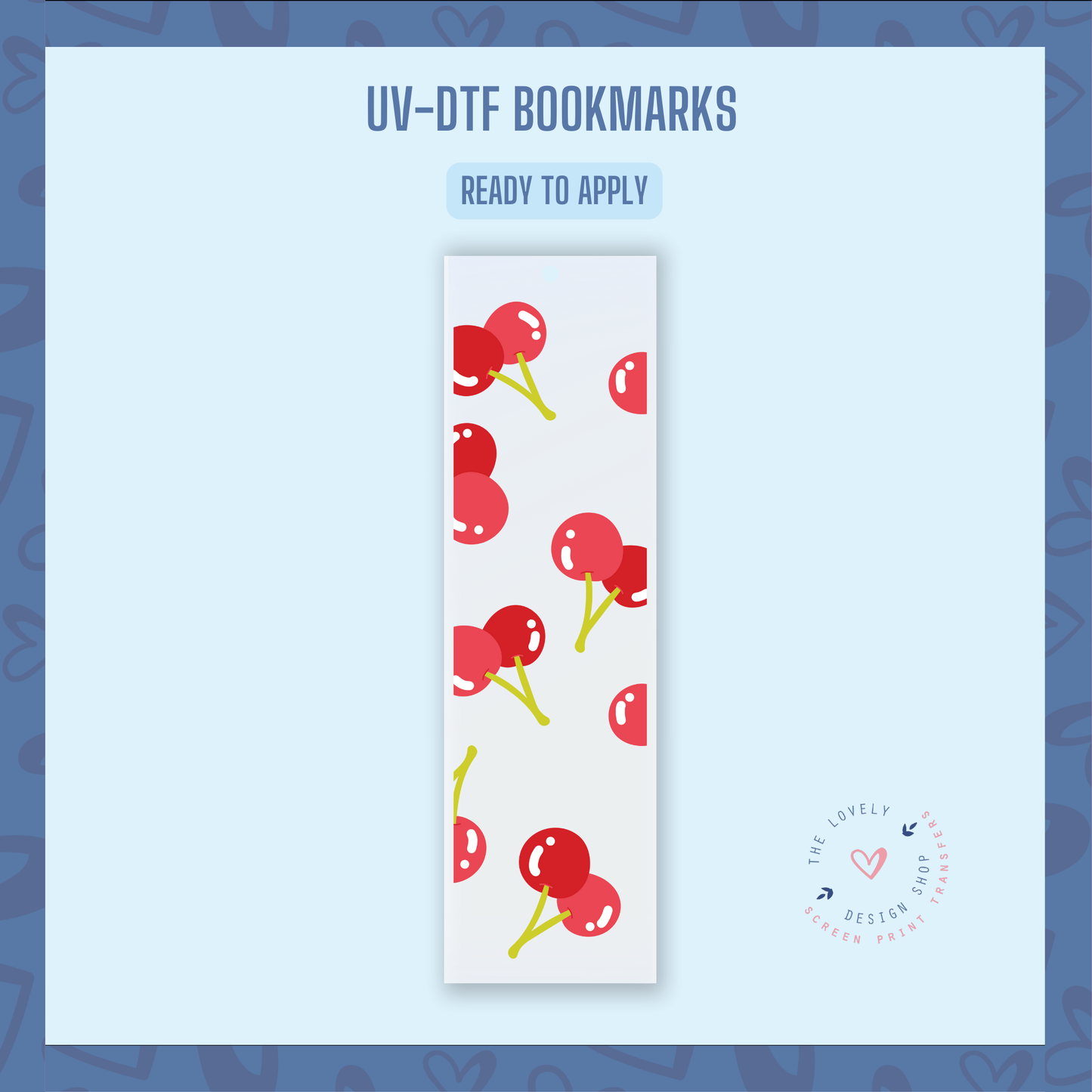 Oh Cherries! - UV DTF Bookmark Decal (Ready to Ship) Jun 17