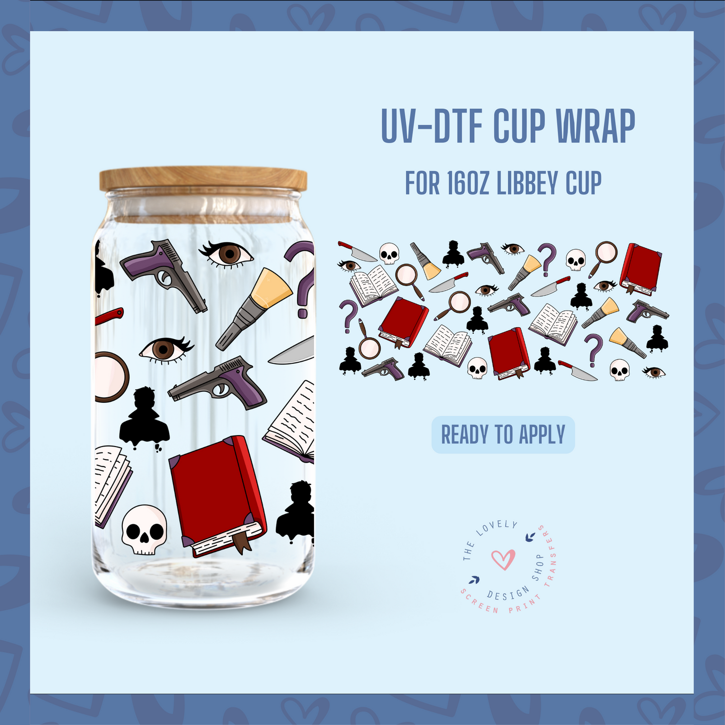 Mystery - UV DTF 16 oz Libbey Cup Wrap - Jan 20
