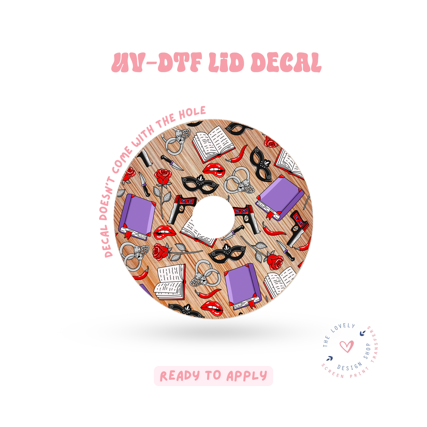 Dark Romance - UV DTF Lid Decal - Feb 24