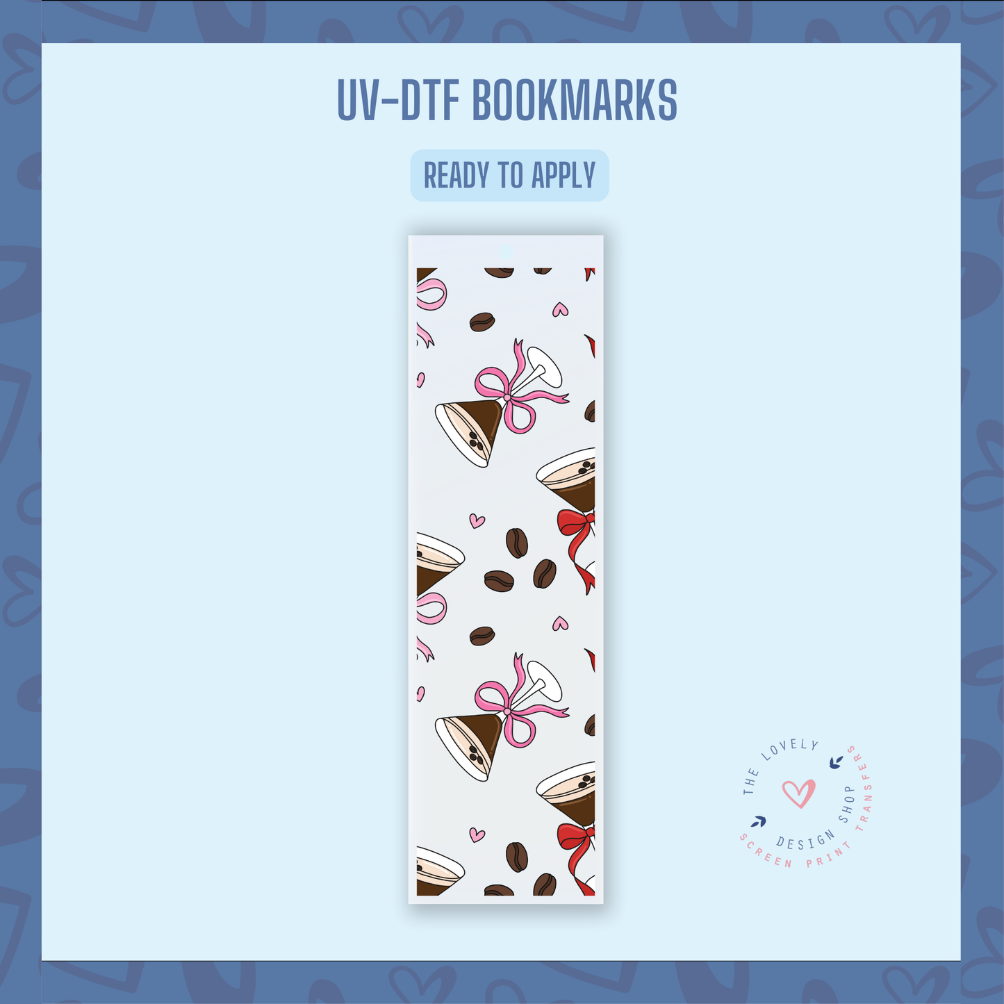 Espresso Martini - UV DTF Bookmark Decal - Jan 14
