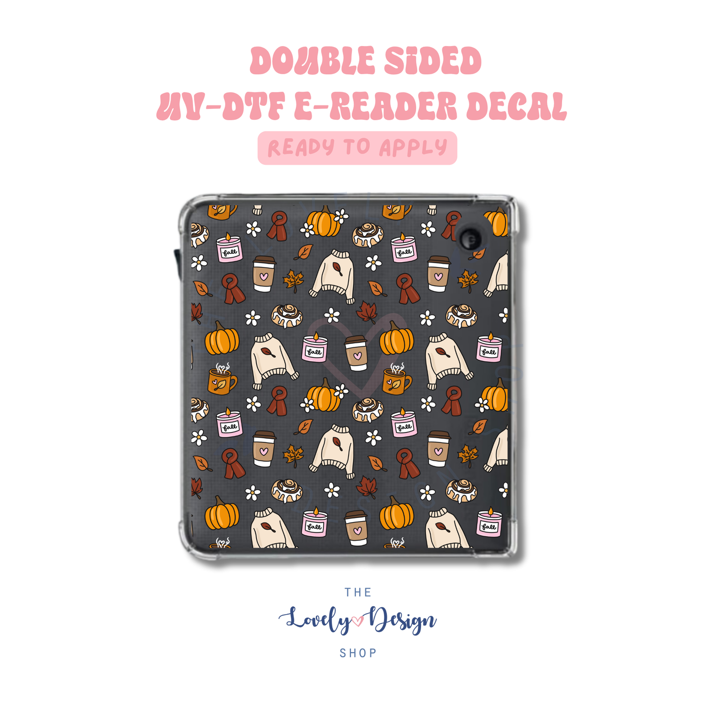 Cozy Girl - UV DTF E-Reader Decal - Aug 8