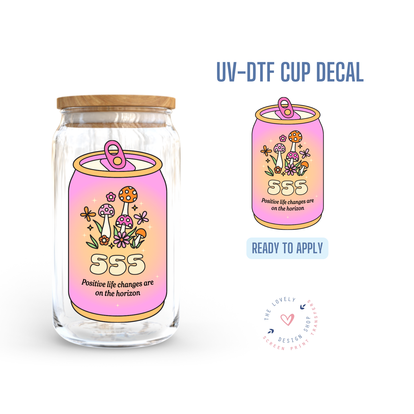 Can Numbers - UV DTF Cup Decal (Ready to Ship) Jun 3