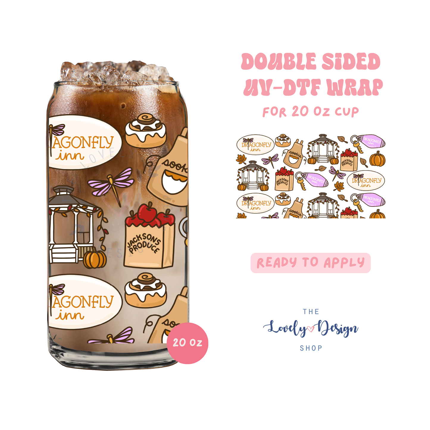 GG Inn - UV DTF 20 oz Libbey Cup Wrap - July 24